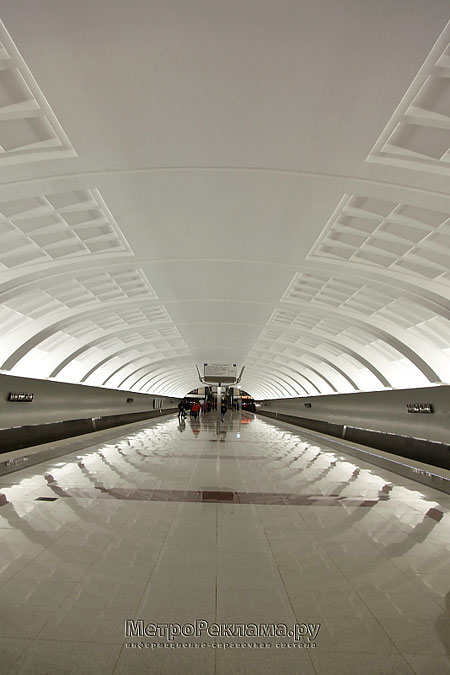 Станция "Митино"   Перспектива станционного зала. 