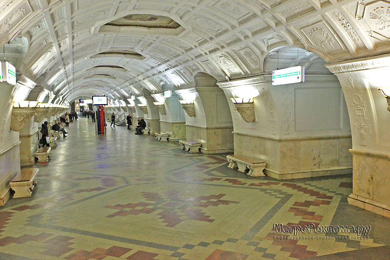 Станция "Белорусская"  Станционный зал.